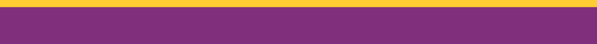 purple block with gold top footer element